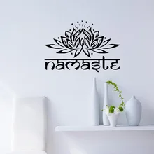 Маленькие индийские руки вместе li zi наклейки на стену Лотос клейкая бумага Будда Ганеша домашняя отделка спальни цветочная роспись 9478