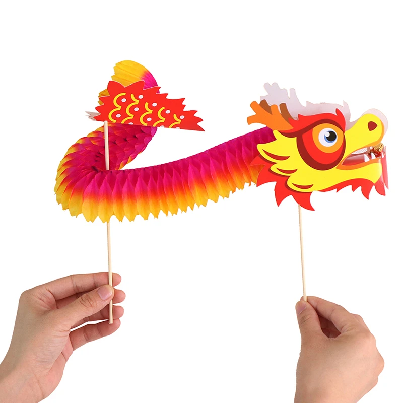 Chinese Dragon Art Paper Tumbling Magic Woven Folk Kids Diy Christmas Toys Magic Tricks Aliexpress