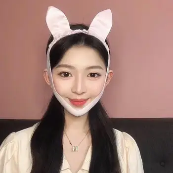 

Comfortable Face-lift Belt V-line Chin Cheek Lift Belt Anti-wrinkle Bandage Bunny Shape Design Beauty Essentials