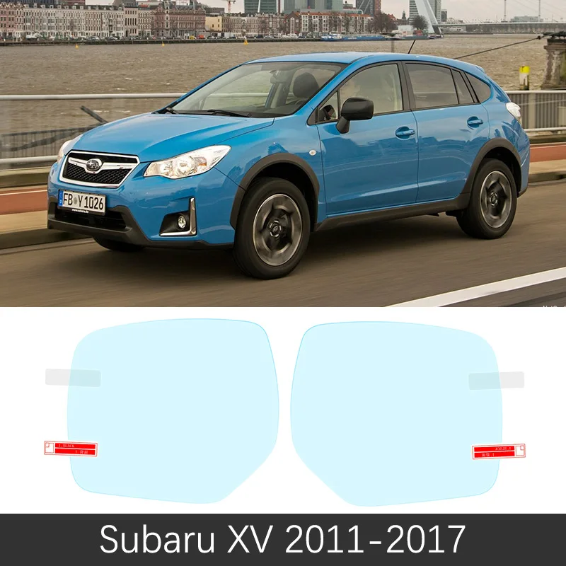 Subaru XV 2011-2017 Для Subaru XV Crosstrek WRX ИППП 2011~ полное покрытие Зеркало заднего вида непромокаемые Анти-противотуманная пленка аксессуары 2012 - Название цвета: Subaru XV 2011-2017
