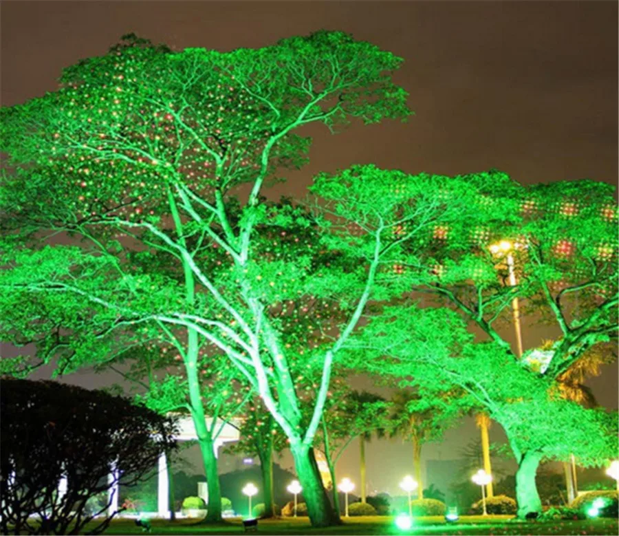 Thrisdar Full Sky Star открытый Душ Рождественский проектор зеленый красный лазерный точечный светильник лампа пейзаж Сад Рождественский сценический светильник