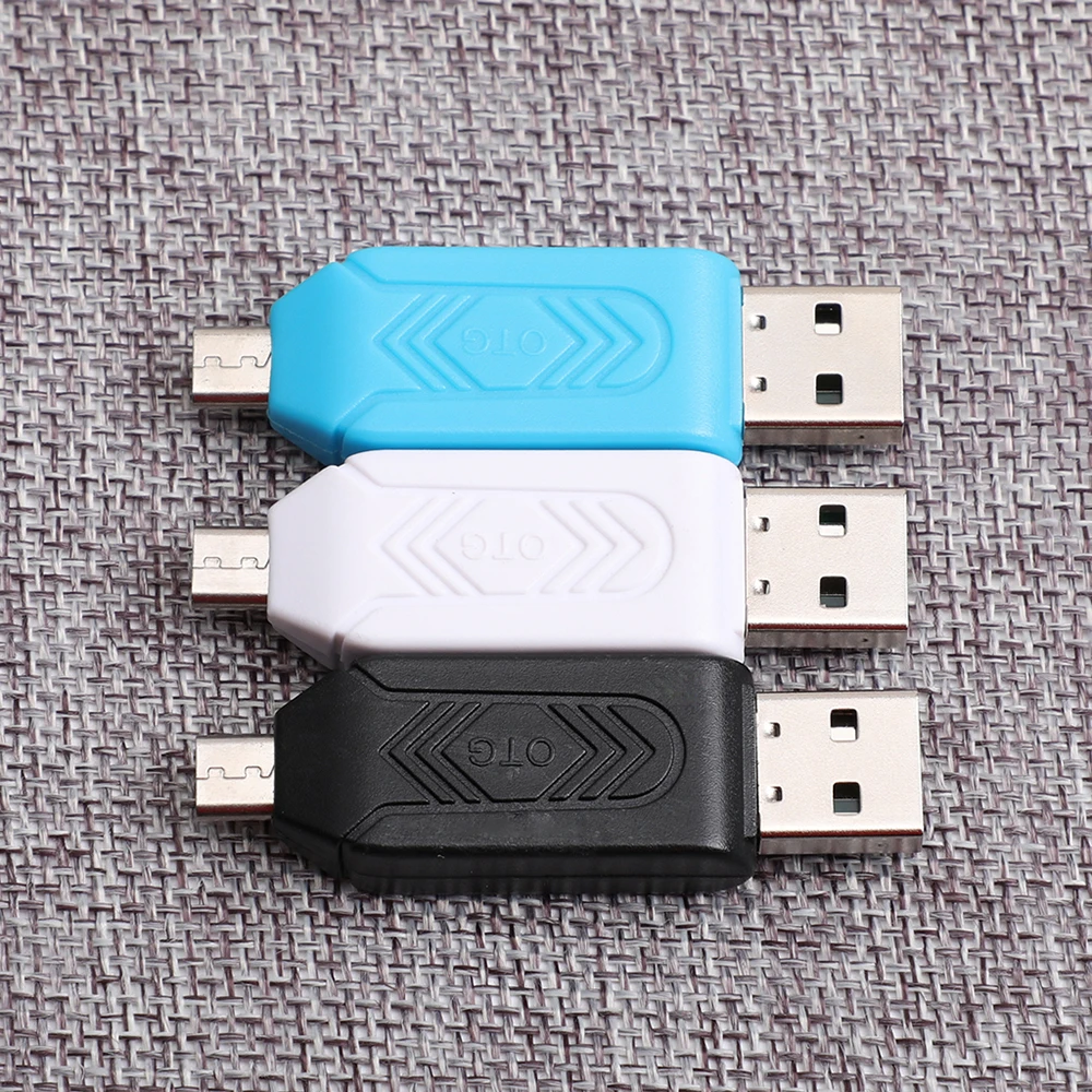 Micro USB 2 в 1 OTG кардридер Type-C3.0 Поддержка TF карта рекордер телефон карта памяти вращающийся кардридер синий