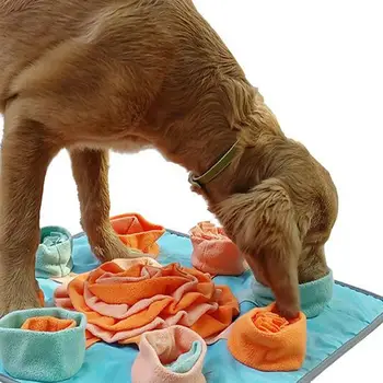 

Dog Snuffle Mat Pet Feeding Mat Dog Training Pad Stress Release Sniffing Toy Pet Dog Choking Prevention Puzzle Smelling Pad Toy