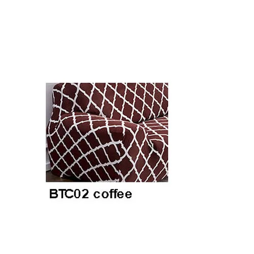 BTC02 coffee Эластичный чехол для дивана диван офисное кресло с подлокотниками Чехлы для домашнего Гостиная полиэстер+ спандекс стрейч 1/2/3/4 сиденья для диванов - Цвет: BTC02 coffee