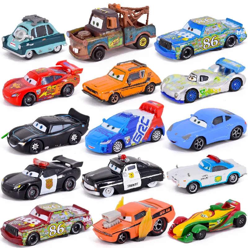 Автомобиль diney Pixar машина Lightning McQueen Mater Jackon torm Рамирез 1:55 Diecat автомобиль из
