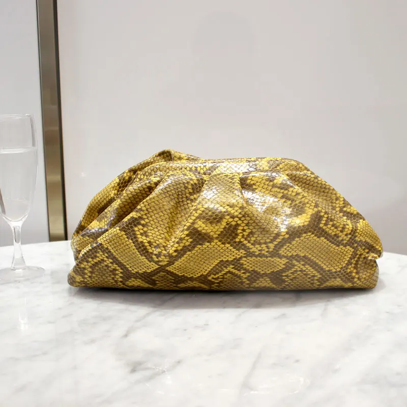 

Caker Brand Fashion Women PU Leather Handbag Animal Print Serpentine High Quality Shoulder Bags