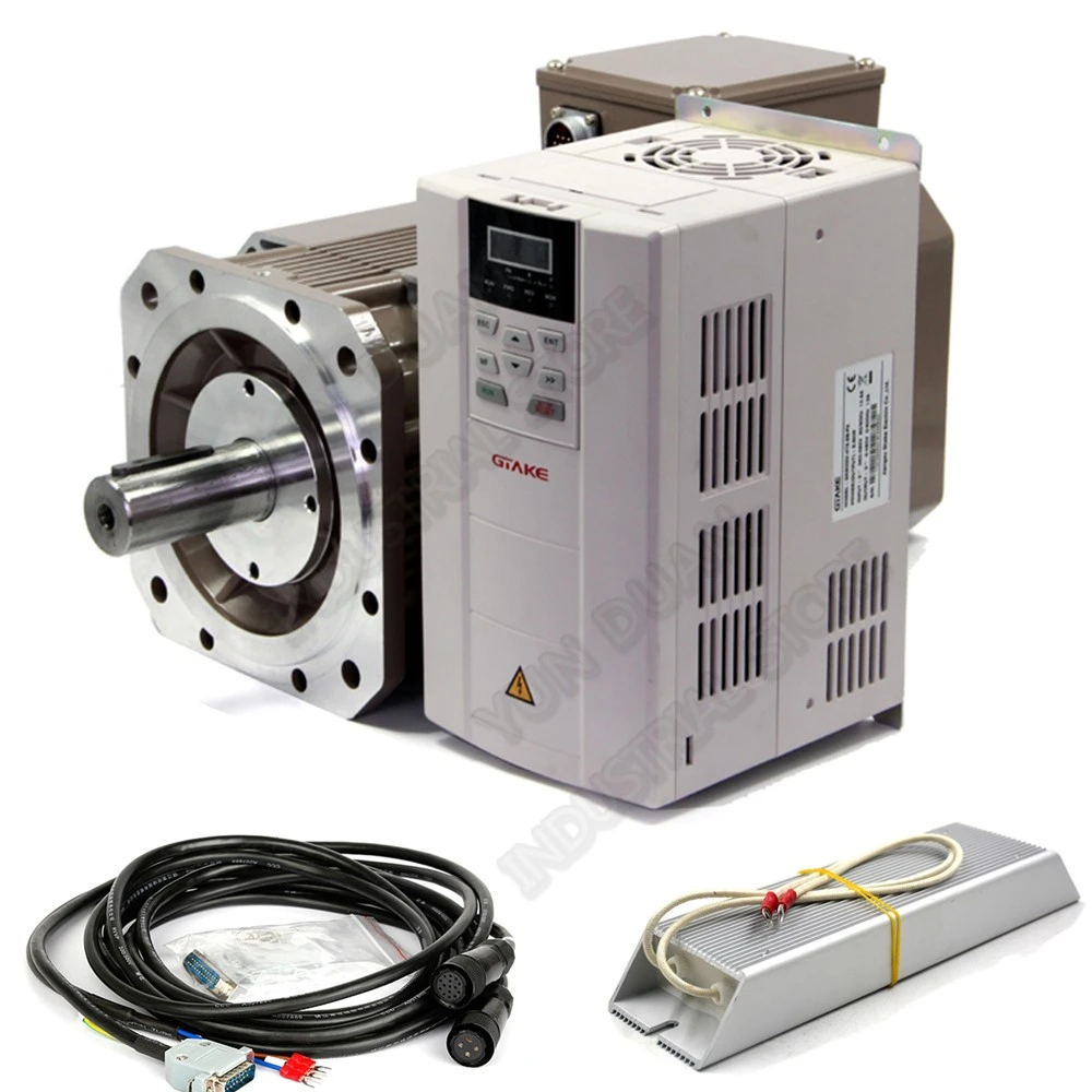 22kw 8000rpm 138.8nm 14.2kgf 20000ozin Ac Servo Spindle Motor Drive