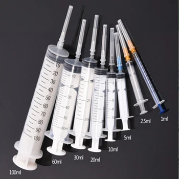 

1PCS Industrial 2.5/5/10/20/25/30/50/100ML Refilled Screw Type Hand Push Glue Industrial Dispensing Syringe