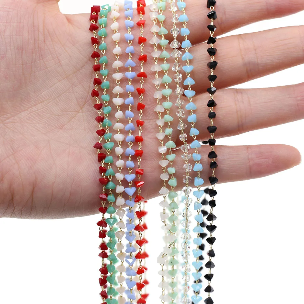 

Handmade Colorful Crystal Stone Choker Necklace for Women Necklaces Bracelets Gold Alloy Metal Charm Handmade Chain Jewelry
