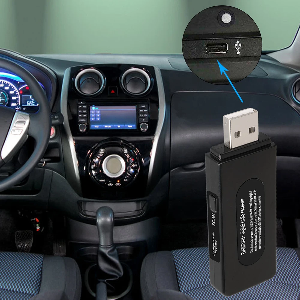 1 шт. автомобильный DAB цифровой аудио радио приемник USB интерфейс ссылки u-диск формат воспроизведения ETSI TS102 563 DAB стандарт RDS