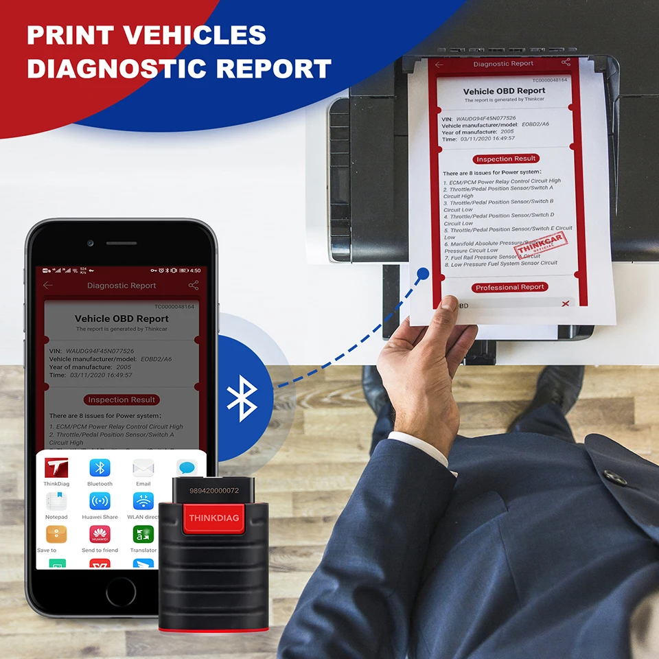 12-print vehicles diagnostic report
