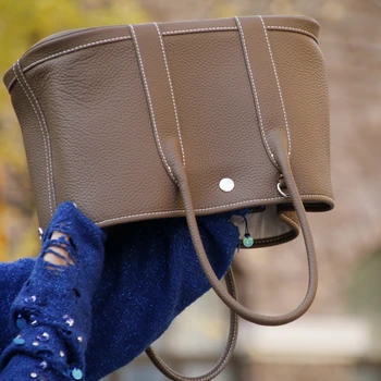 

Customized High Quality Genuine Leather Women Bag\Handbag Cowhide Commuter Mommy Handbag Large Capacity Shoulder bag Simple Tote