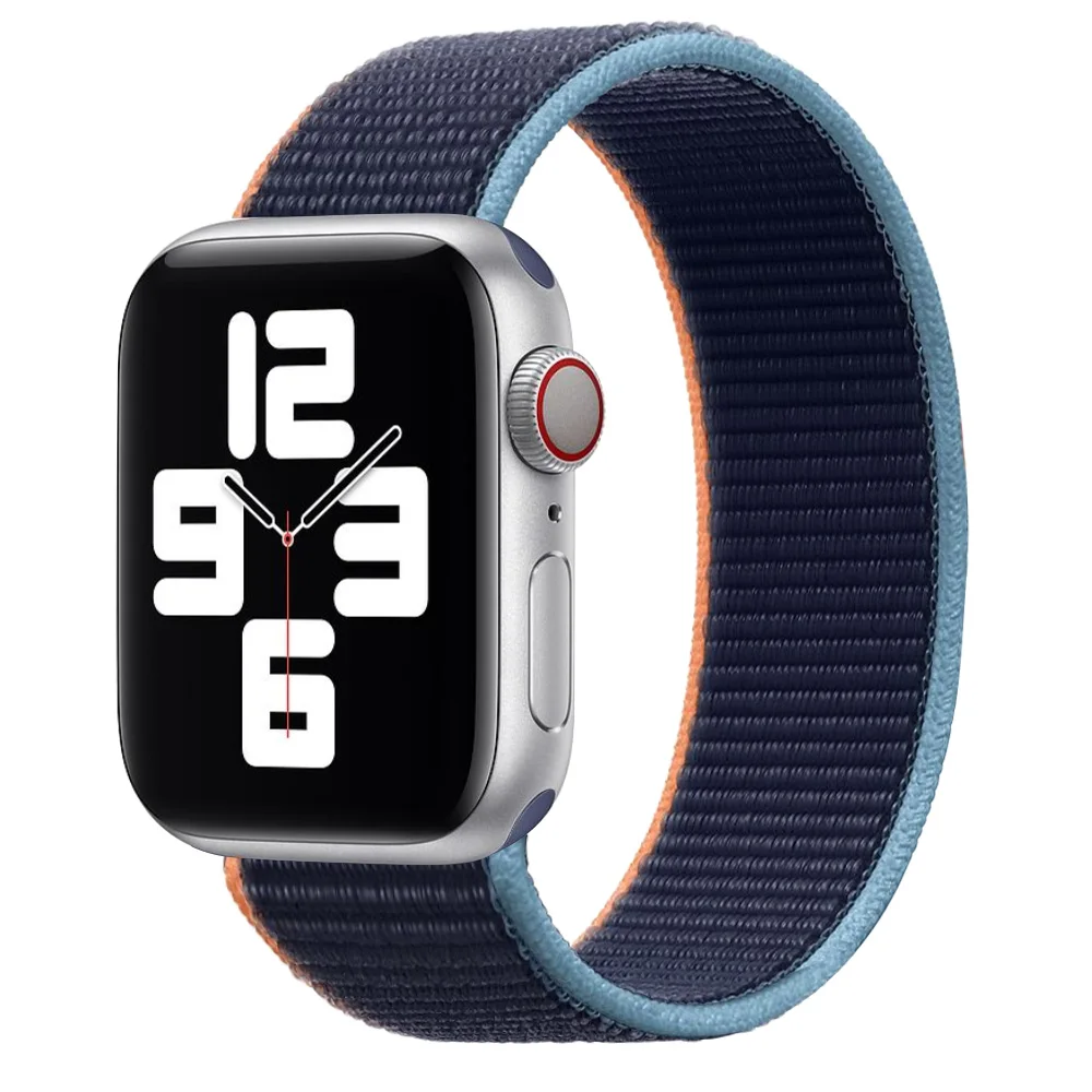 2021 New Upgrade Braided Solo Loop Straps Elastic Soft Weave Nylon  for Apple Watch Band Series 6/SE/5/4/3/2/1 38/40/42/44mm