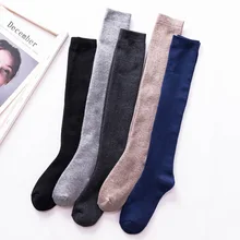 Носки унисекс из полиэстера, плотные, матовые, деловые, длинные, Нескользящие, впитывающие пот, теплые носки, аксессуары для взрослых