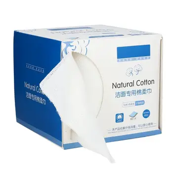 

1 Roll Eco-friendly Disposable Cotton Washcloth Face Towel Makeup Cleansing Wipes Wet and Dry Dual-use Cotton Pads