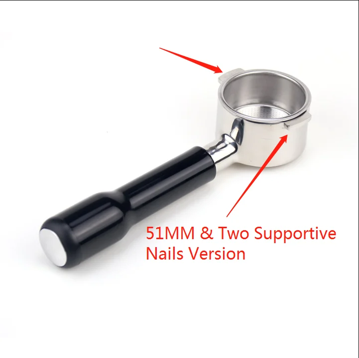 51mm Handle Filter Basket Tool Coffee Bottomless Portafilter for Delonghi ECO310