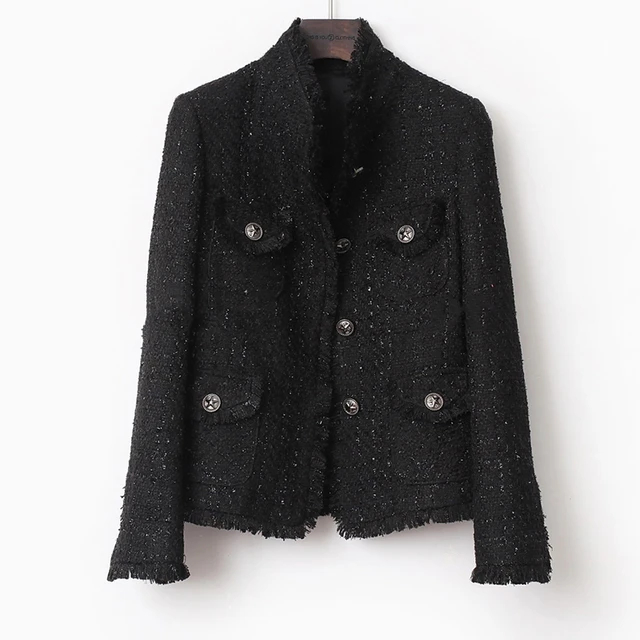Classic Tweed Jacket - Black