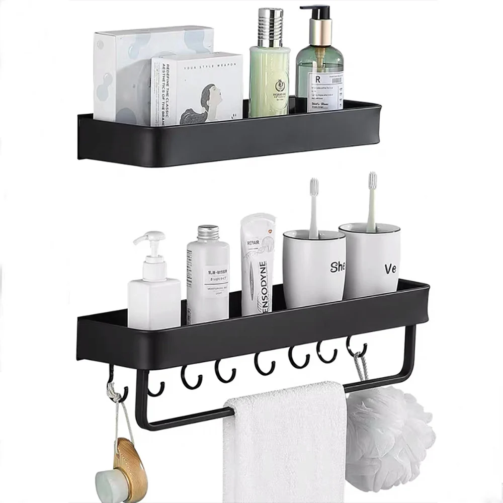 

1pc Bathroom Shelves Bathroom Accessories Wall Mouth Bathroom Shelf Shower Bathing Shelf Storage Holder Rack Bathroom Organizer