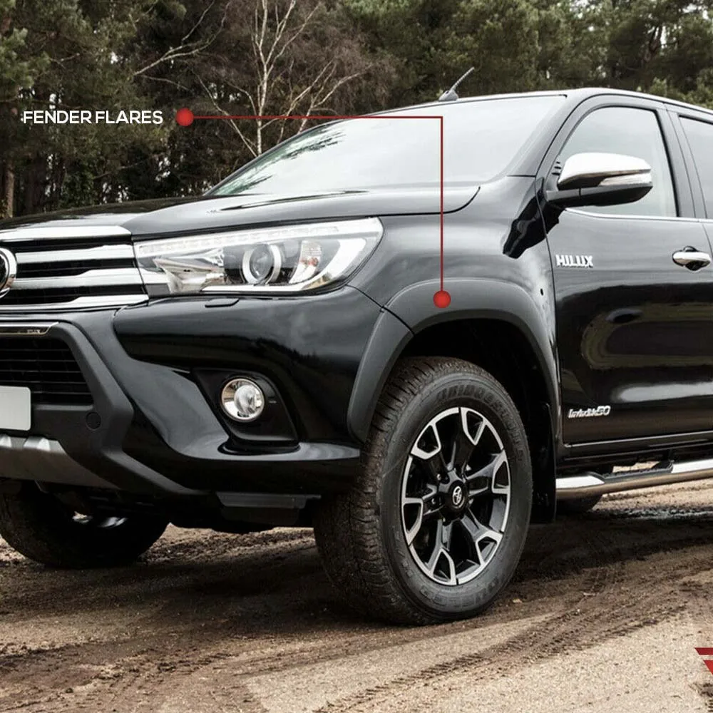 Колесная арка арок Брызговики для Toyota Hilux Revo порно фильмы с матовый черный 6 шт./компл. 5"