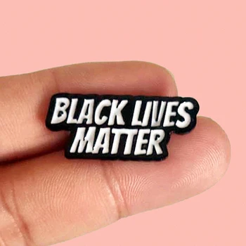 

Black Lives Matter Raised Fist Fist of Solidarity Civil Rights Enamel Brooch Pins Badge Lapel Pins Alloy Metal Fashion Jewelry