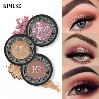 

KIMUSE 6 Colors Single Eyeshadow Waterproof Natural Matte Sexy Eye Shadow Shimmer Glitter Pigment Cosmetics Metallic Eye Makeup