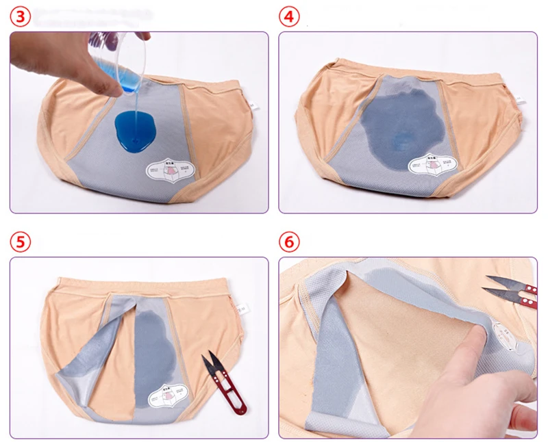 Трехслойное герметичное женское физиологическое нижнее белье размера плюс период здоровья бесшовное белье водонепроницаемые менструальные трусики