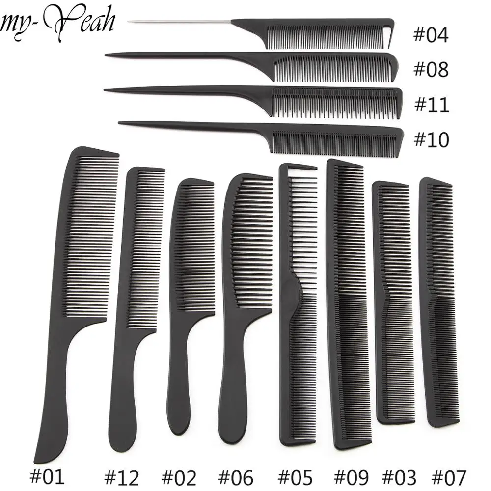 Hairdressing Combs Ponytail Salon Styling-Tool Tangled Anti-Static Girls Straight Pro