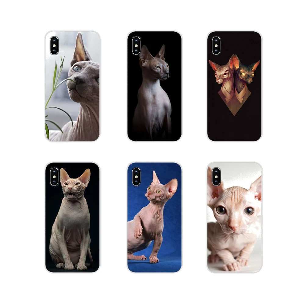 Мягкий прозрачный чехол-накладка для Apple iPhone X XR XS 11Pro MAX 4S 5S 5C SE 6 S 7 8 Plus ipod touch 5 Sphynx