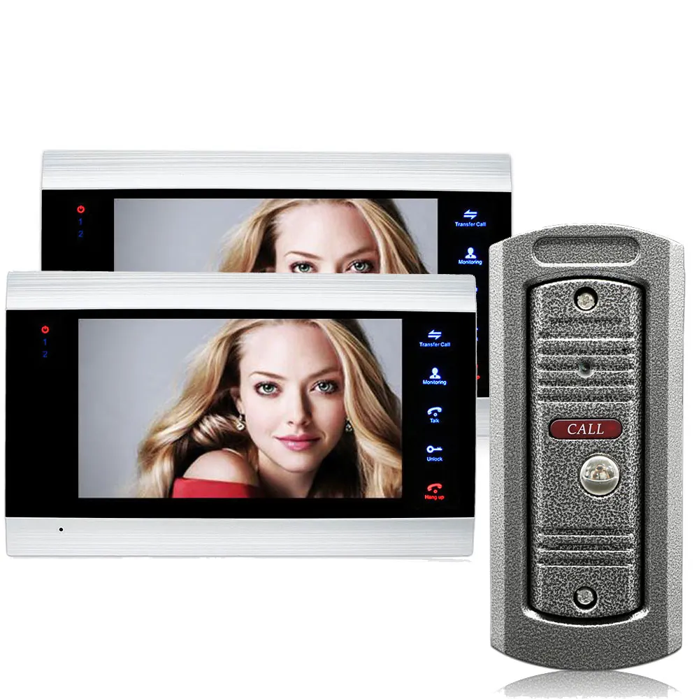 7 inch 2 Monitor Video Doorbell Home Intercom Video Door Phone Wide angle Doorbell Camera TF Memory Card Video Intercom 7 inch 2 Monitor Video Doorbell Home Intercom Video Door Phone Wide angle Doorbell Camera TF Memory Card Video Intercom