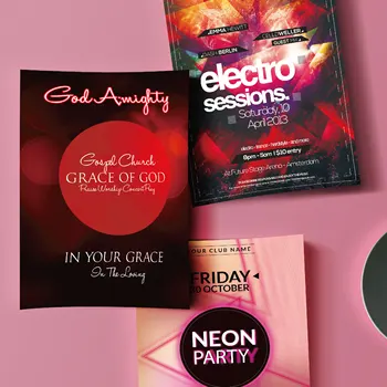 

Customized Flyer 1000 color double-sided printed copper card A4 size free design speed delivery