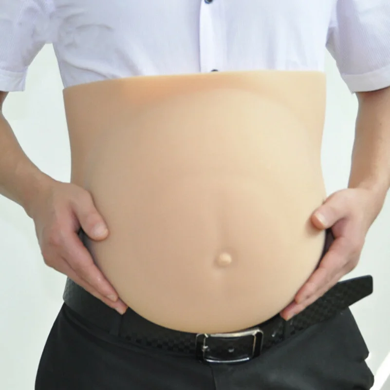2019 Belly Month Pregnant Pregnancy Baby Bump Silicone Premium Prosthetics Tummy 