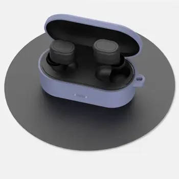 

Anti-fall Protective Cover Silicone Case with Carabiner for QCY T1S/T2C Headset PXPE