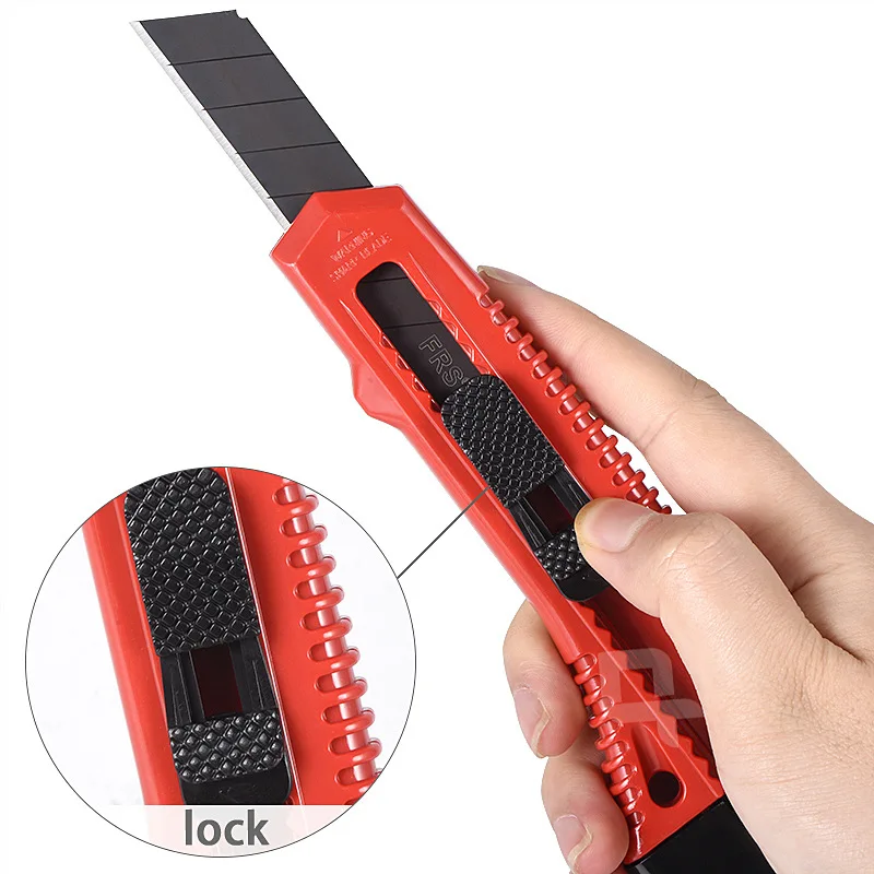 

Utility Knife Stainless Steel Insulation Paper Cutter Retractable Cutting DIY Art Cutter Knives Stationery Hand Tools QHTITEC