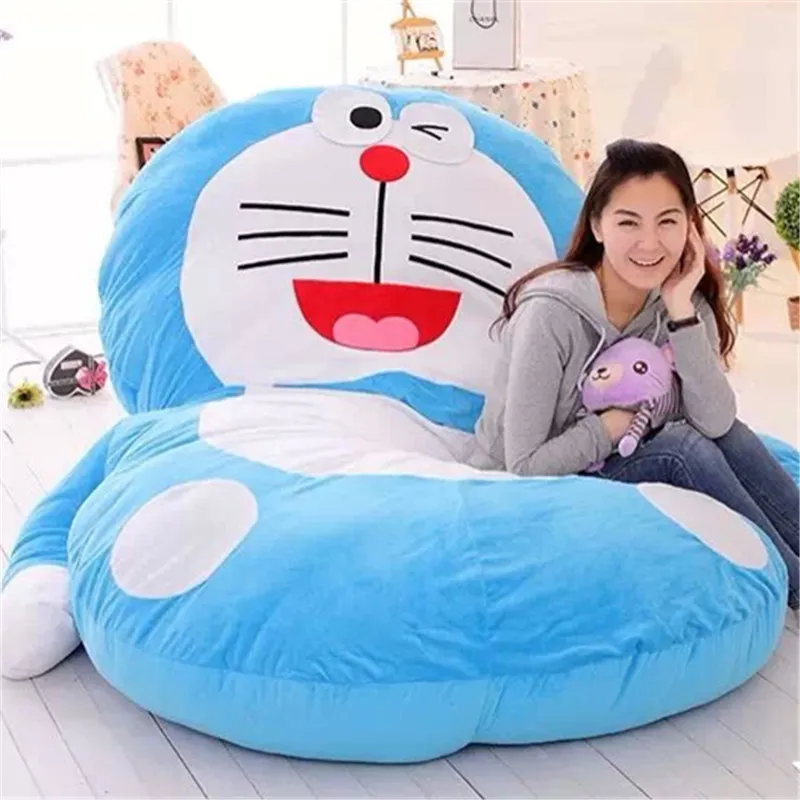 

Lazy Tatami Mat Blue Cat Extra Large Blue Cat Doll Creative Plush Toys May Make Customizable Add Logo