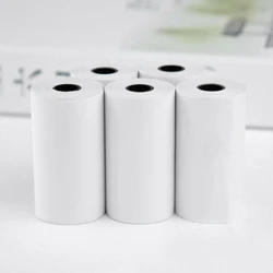 10 Rolls White Kid Camera Wood Pulp Thermal Paper Instant Print Replacement Part