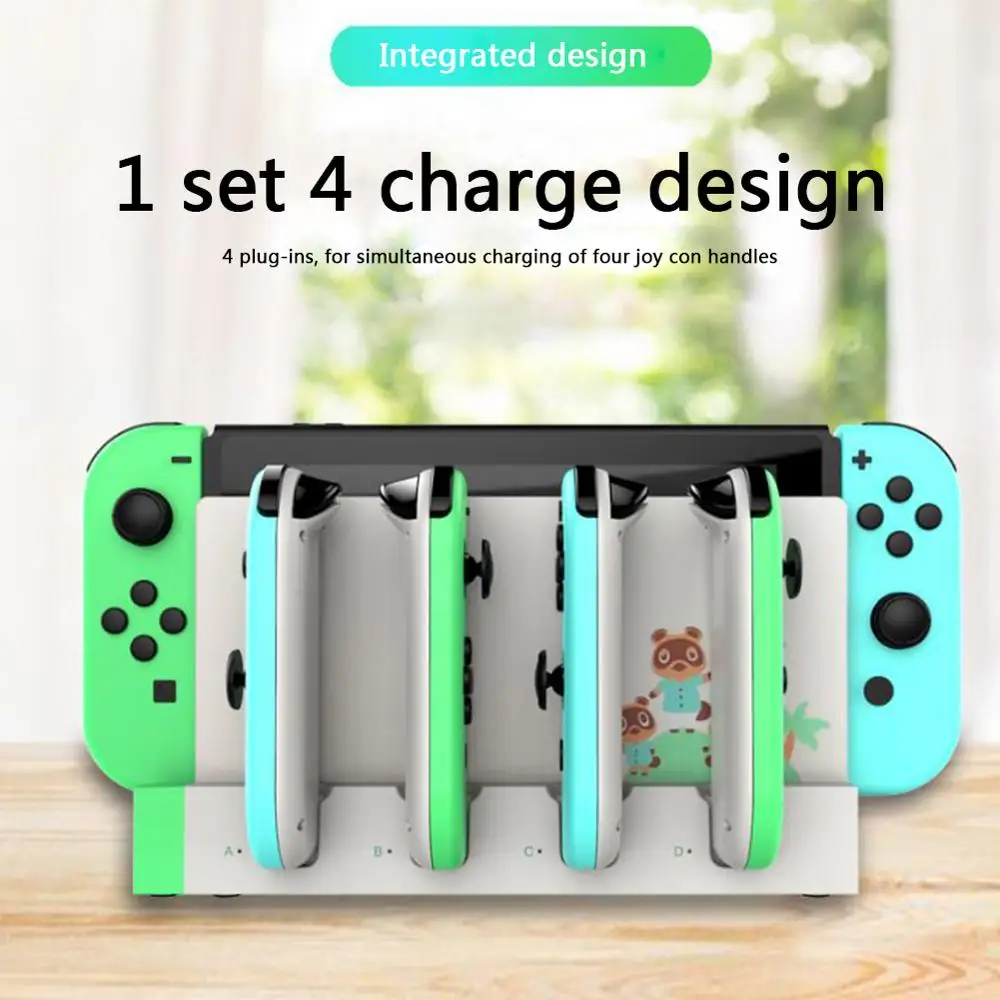 Dustproof Charger Charging Station Portable Small PG-9186 Carrying Decor for Switch Joy game Con Game Controller