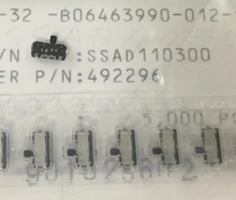 20 шт./лот ALPS SSAD110300 патч ползунковый переключатель, патч тумблер, два редуктора