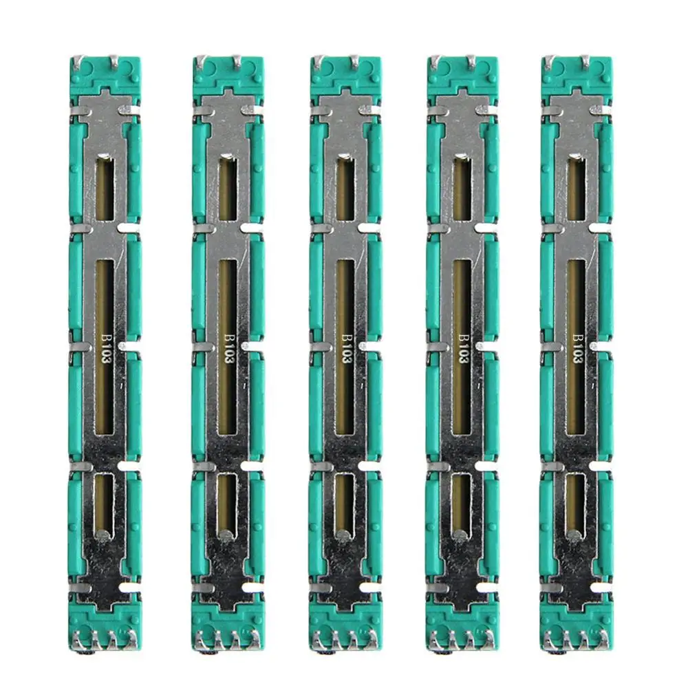 5 Pcs 75 Mm Doppio B10K Originale B10Kx2 Behringer Pot Mixer Fader