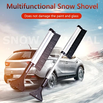 

Ice Scraper Squeegee Cloth Gloves Telescopic Snow Brush Winter Car Auto Tool Kit Frost Windshield Cleaner Winter Tool