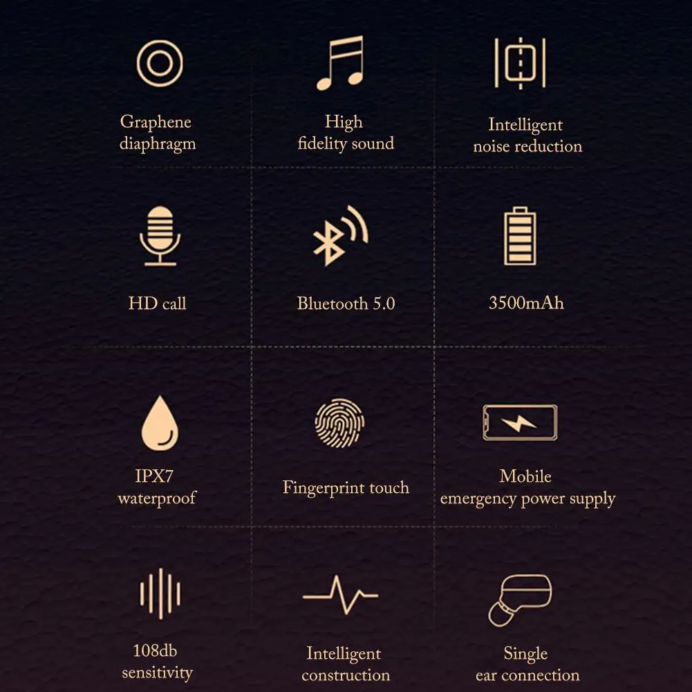 TWS 5,0, беспроводные Bluetooth наушники, мини наушники-вкладыши, сенсорные двойные наушники, Bluetooth наушники 6D, объемный звук, HIFI шумоподавление