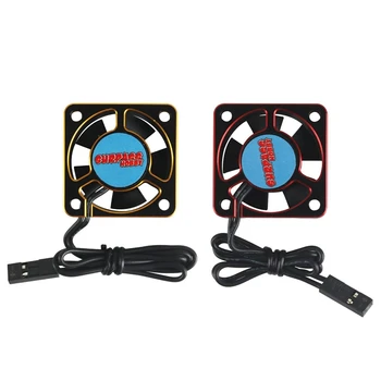 

SURPASS HOBBY 2 Pcs Rocket 28000KV 0.65A 7.4V RC Motor Cooling Fan with 180Mm Cable for Sensored 540 1/10 RC Car, Red+Black & Go