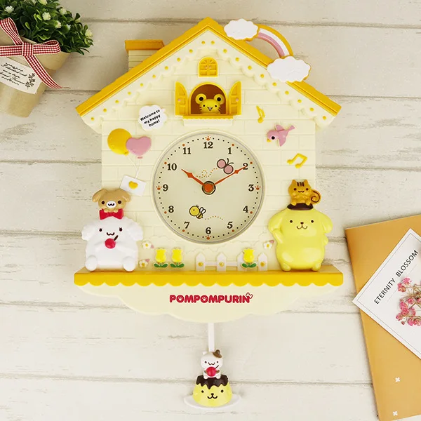 12 дюймов мультфильм My Melody Swing Дети Девушки Часы настенные кварцевые домашний декор для спальни Liveroom - Цвет: 5
