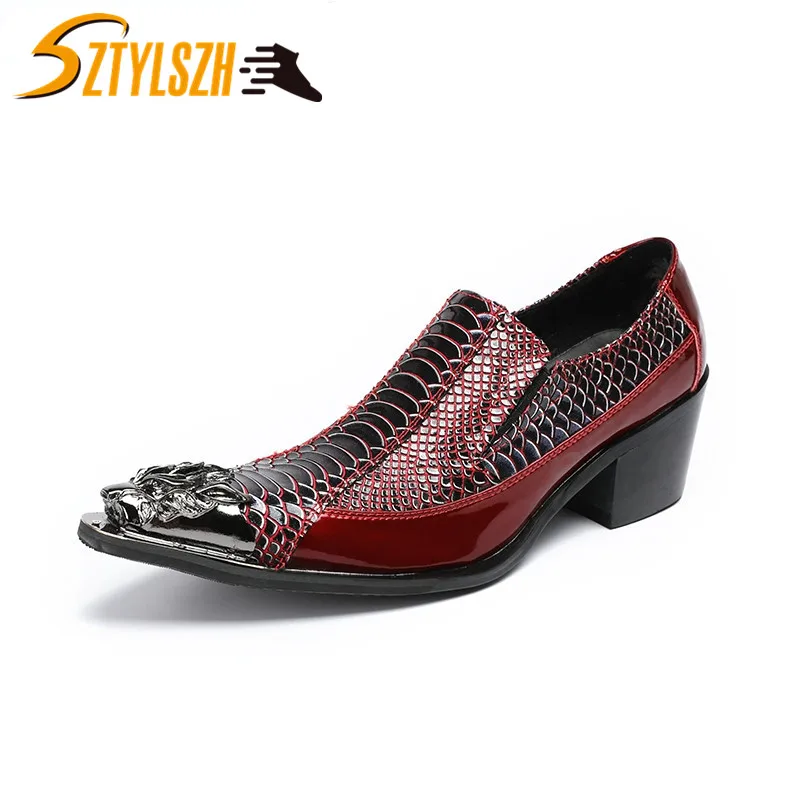 

2019 Men Formal Shoes High Heels Business Dress Shoes Pointed Toe Oxford Shoe For Men Wedding Leather Shoe zapatos de hombre