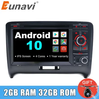 

Eunavi 2 din Android 10 Car radio Multimedia Player dvd stereo GPS For Audi/TT 2006-2012 Canbus DDR3 2GB OBD2 Bluetooth IPS RDS