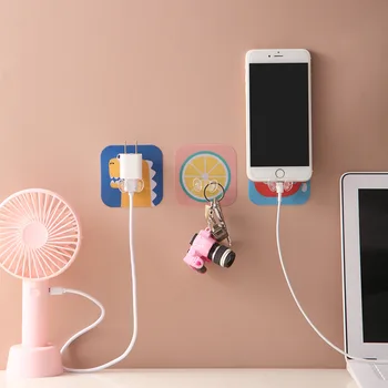 

Plug Hook Home-Free Punched Strong Power Cord Plug Plug Organizing Storage Hook Kitchen Multi-functional Rack