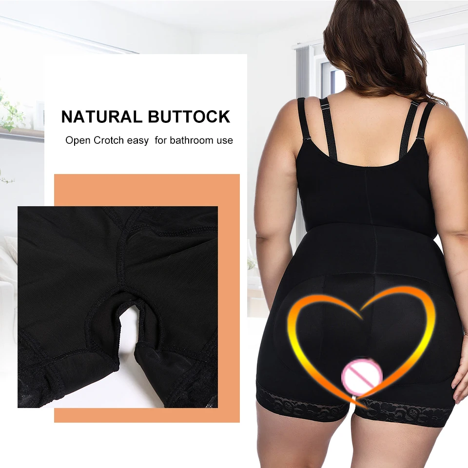 Yumdo для женщин, плюс размер, 5XL, Корректирующее белье, открытая промежность, Корректирующее белье, для похудения, боди, контроль талии, тренажер, подтягивающее нижнее белье