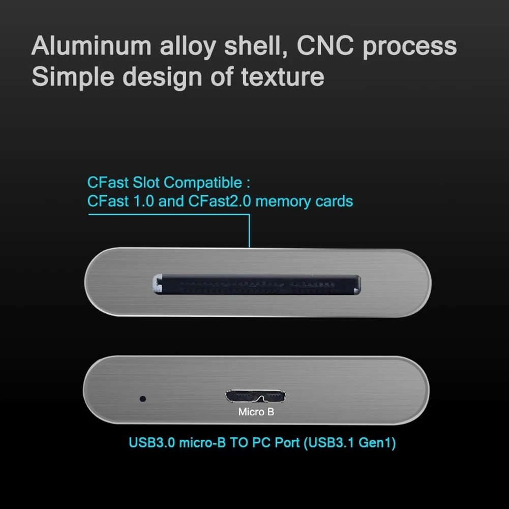 XQD кард-ридер адаптер CFast 2,0 USB 3,0 type-C Интерфейс флэш-карт памяти для sony серии M SD серии