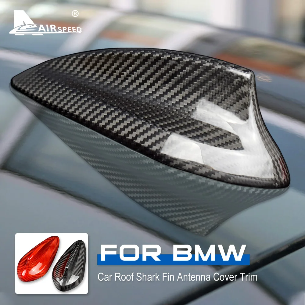 

AIRSPEED for BMW F22 F87 F30 F80 G20 F32 F36 F82 G30 G38 F90 G11 G12 Accessories Carbon Fiber Car Shark Fin Antenna Cover Trim