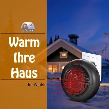 

Mini Electric Heater Low Power Consumption Heaters Timer Fan Adjustable Plug-in Wall Handy Heating Stove Radiator Warmer Machine