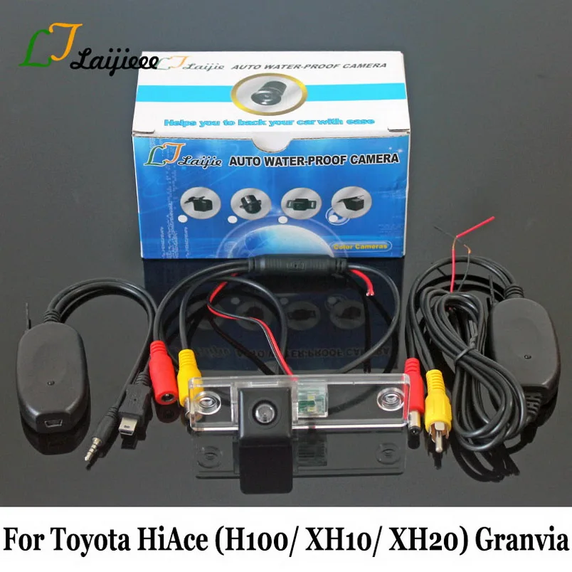 

Для Toyota HiAce H100 XH10 XH20 Granvia 1995 ~ 2012 Автомобильная резервная камера/HD ночное видение RCA AUX Беспроводная Автомобильная камера заднего вида